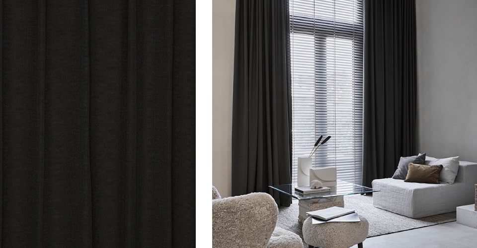 Het Elegante Zwarte Vouwgordijn: Een Tijdloze Aanwinst voor Uw Interieur